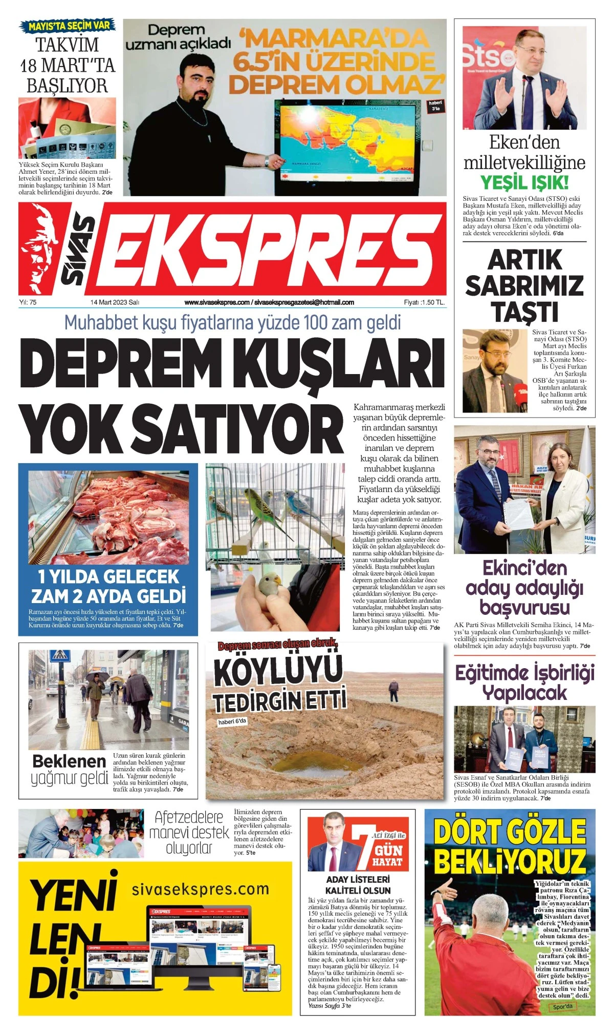 14.03.2023 Ekspres Gazetesi 1