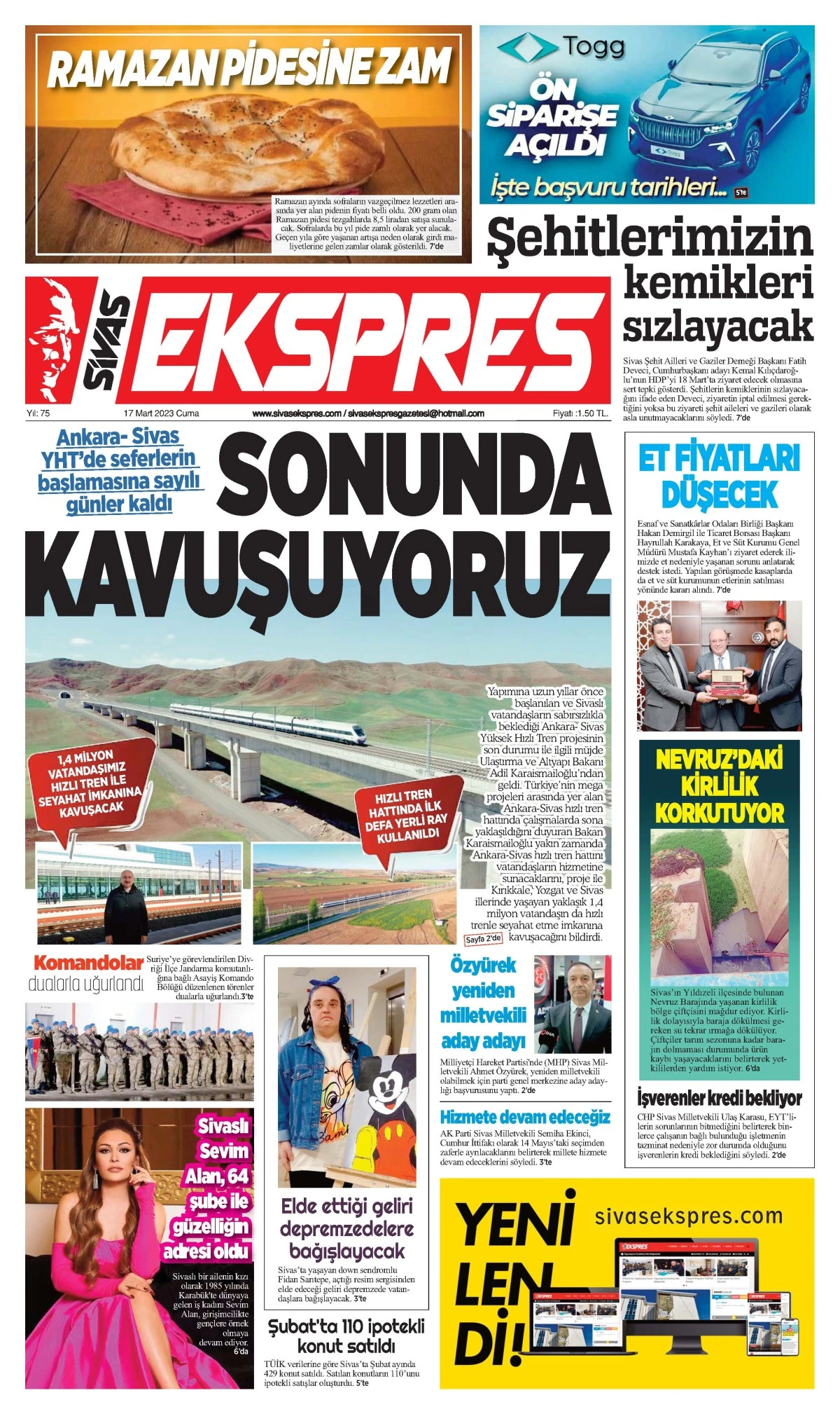 17.03.2023 Ekspres Gazetesi 1