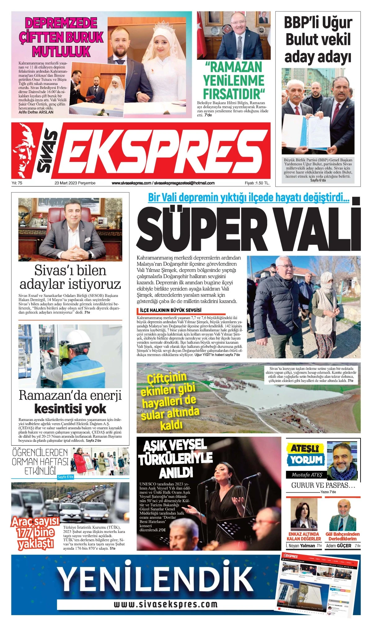 23.03.2023 Ekspres Gazetesi 1