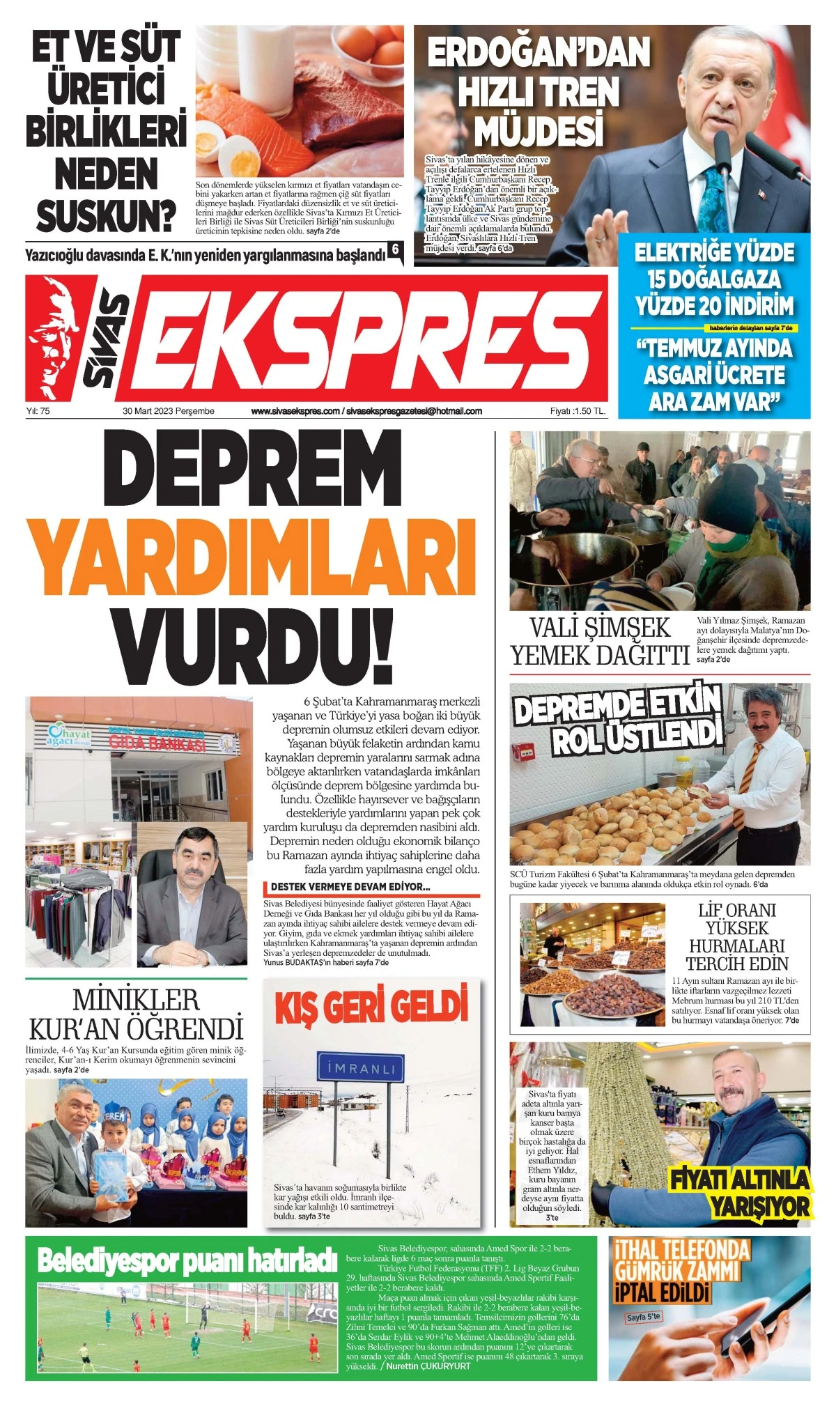 30.03.2023 Ekspres Gazetesi 1