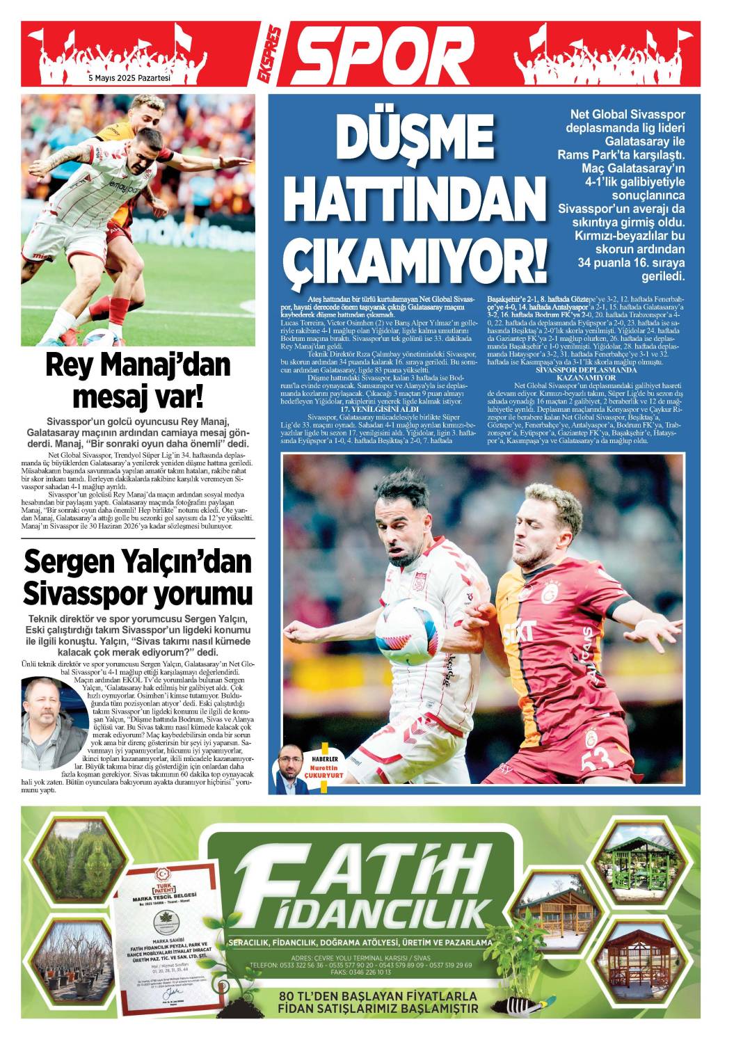 5 Mayıs 2025 Tarihli Gazetemiz 2