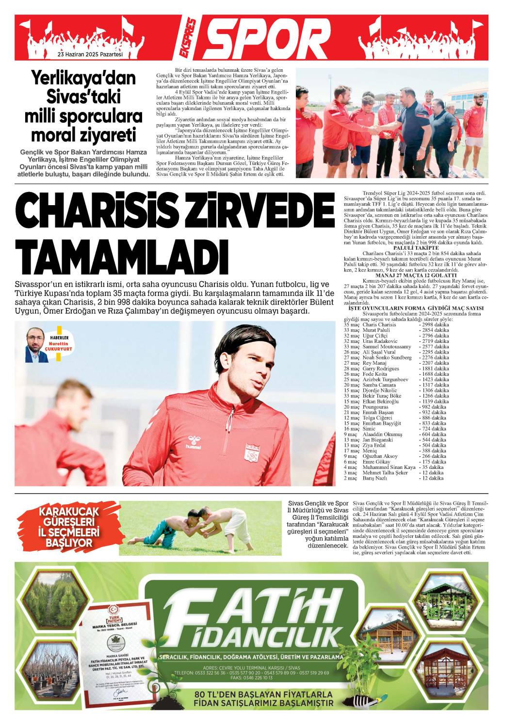 23.06.2025 tarihli gazetemiz 1