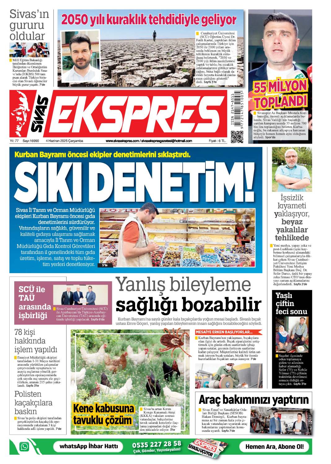 4 Haziran tarihli gazetemiz 1