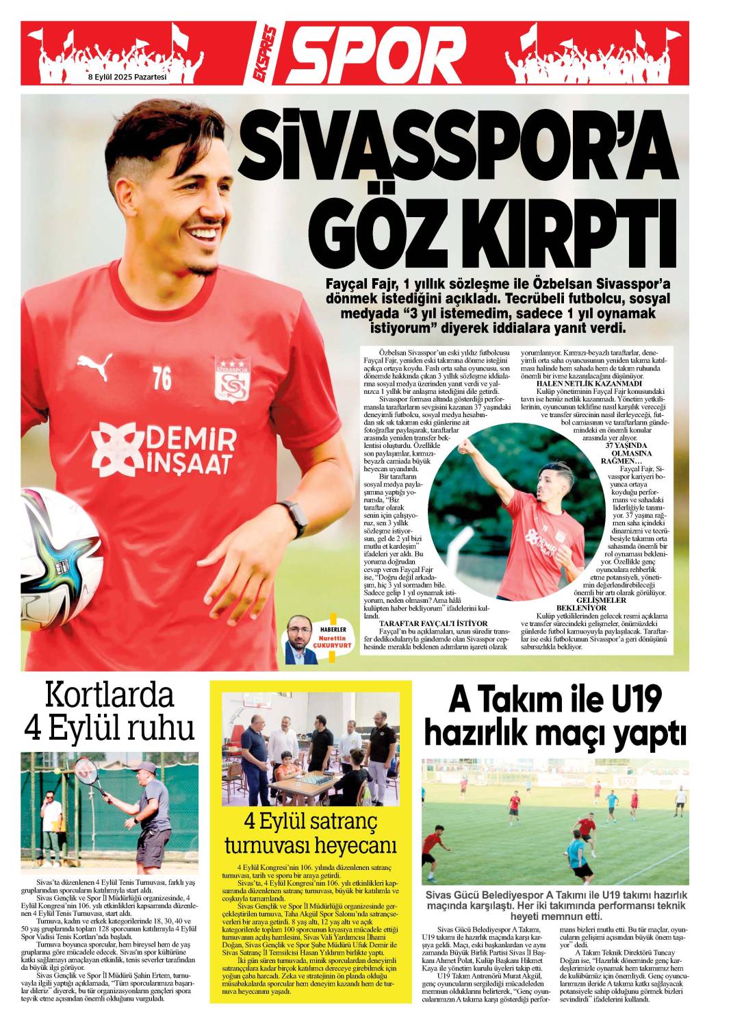 8 temmuz tarihli gazetemiz 2