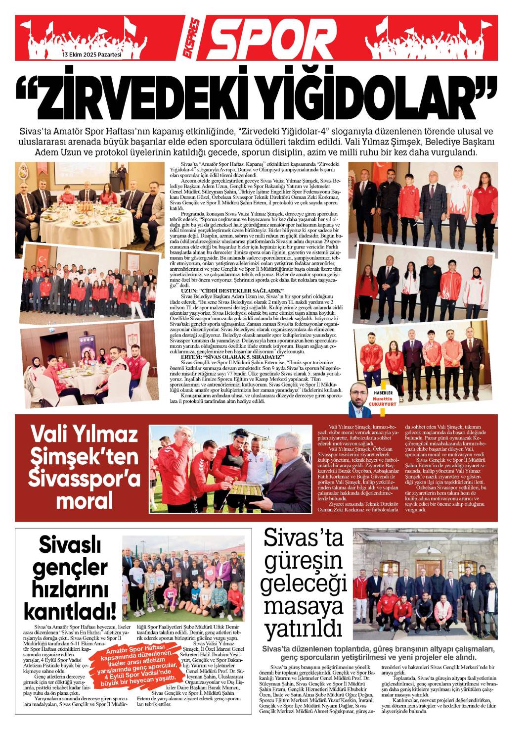 13 Ekim tarihli gazetemiz 1