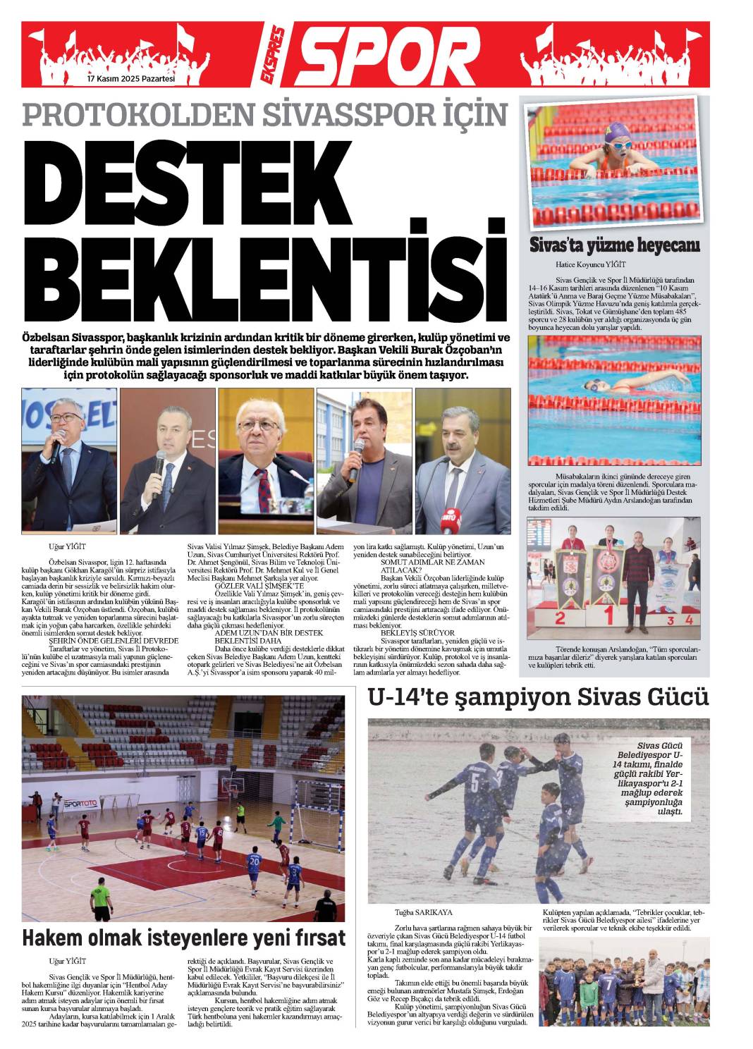 17 Kasım 2025 tarihli gazetemiz 2