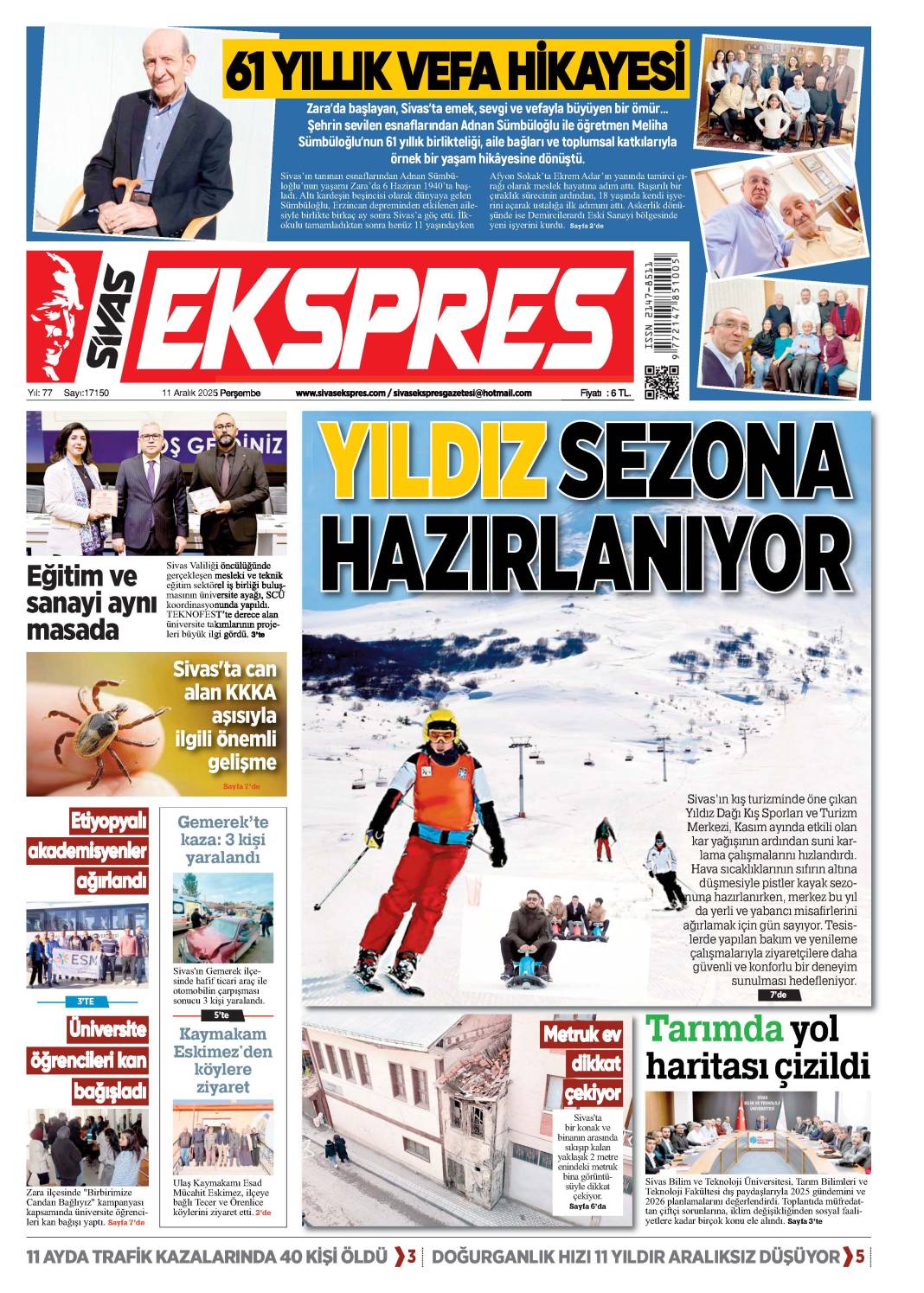 11 Aralık tarihli gazetemiz 1