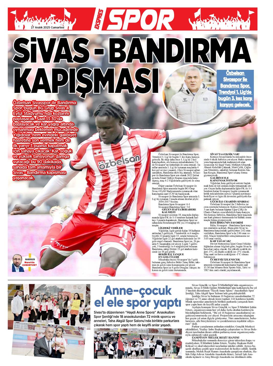 27 Aralık tarihli gazetemiz 1