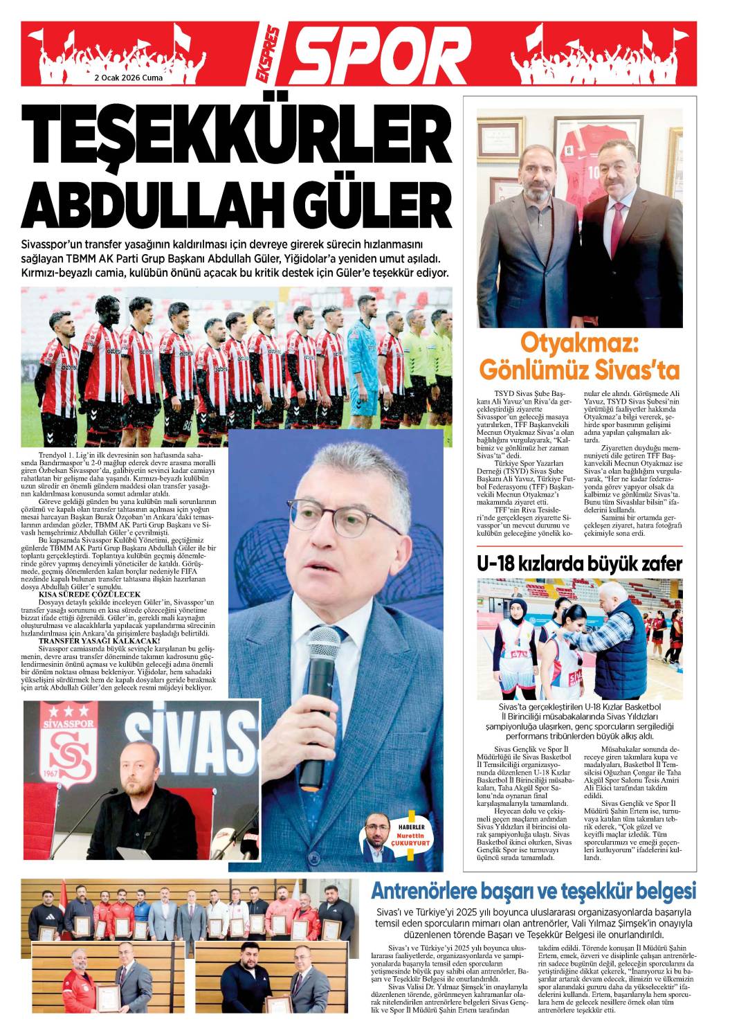 2 Ocak tarihli gazetemiz 2