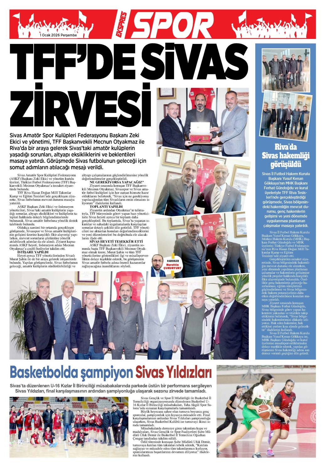 1 Ocak tarihli gazetemiz 2