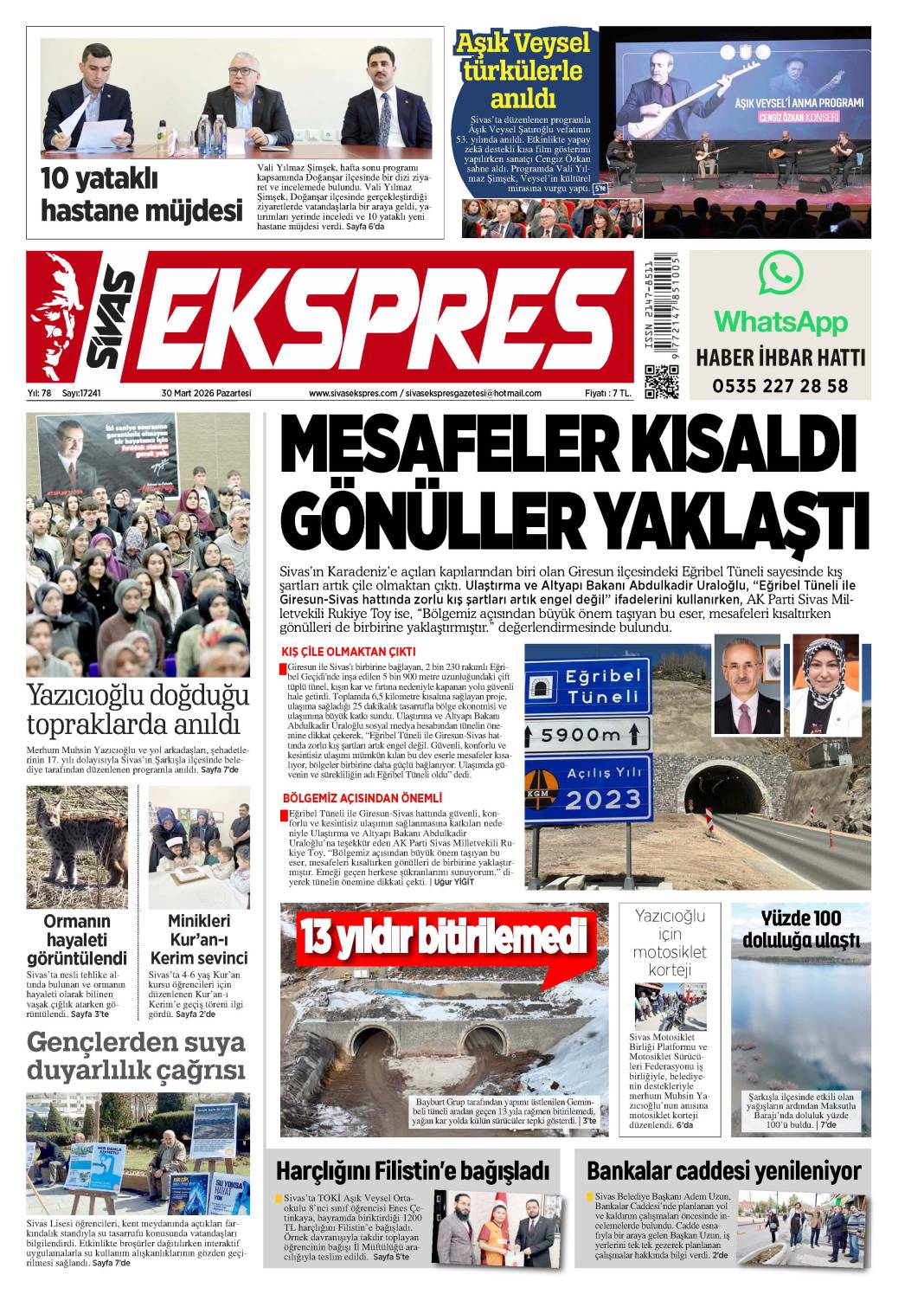 30 Mart tarihli gazetemiz 1