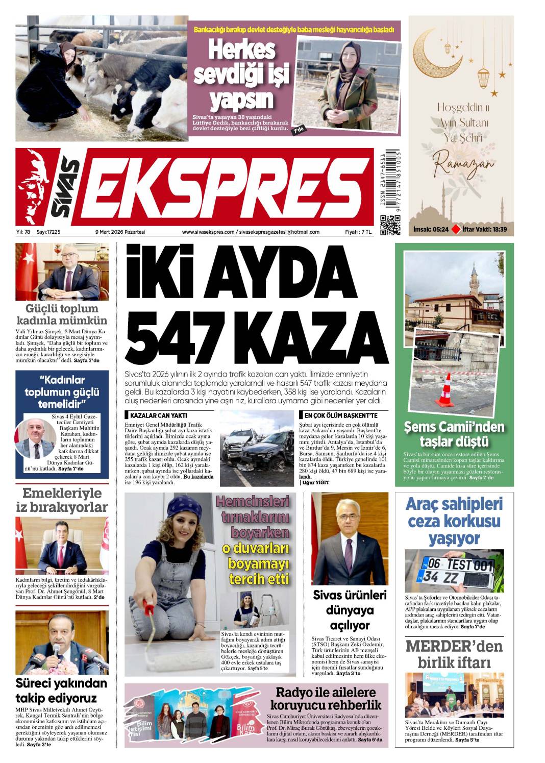 9 Mart tarihli gazetemiz 1