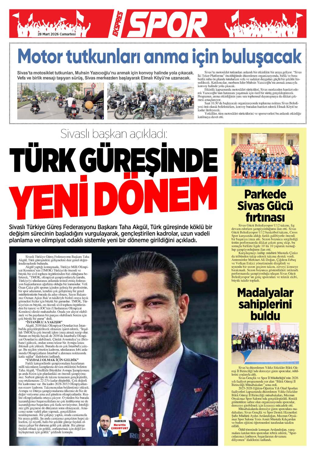 28 Mart tarihli gazetemiz 1