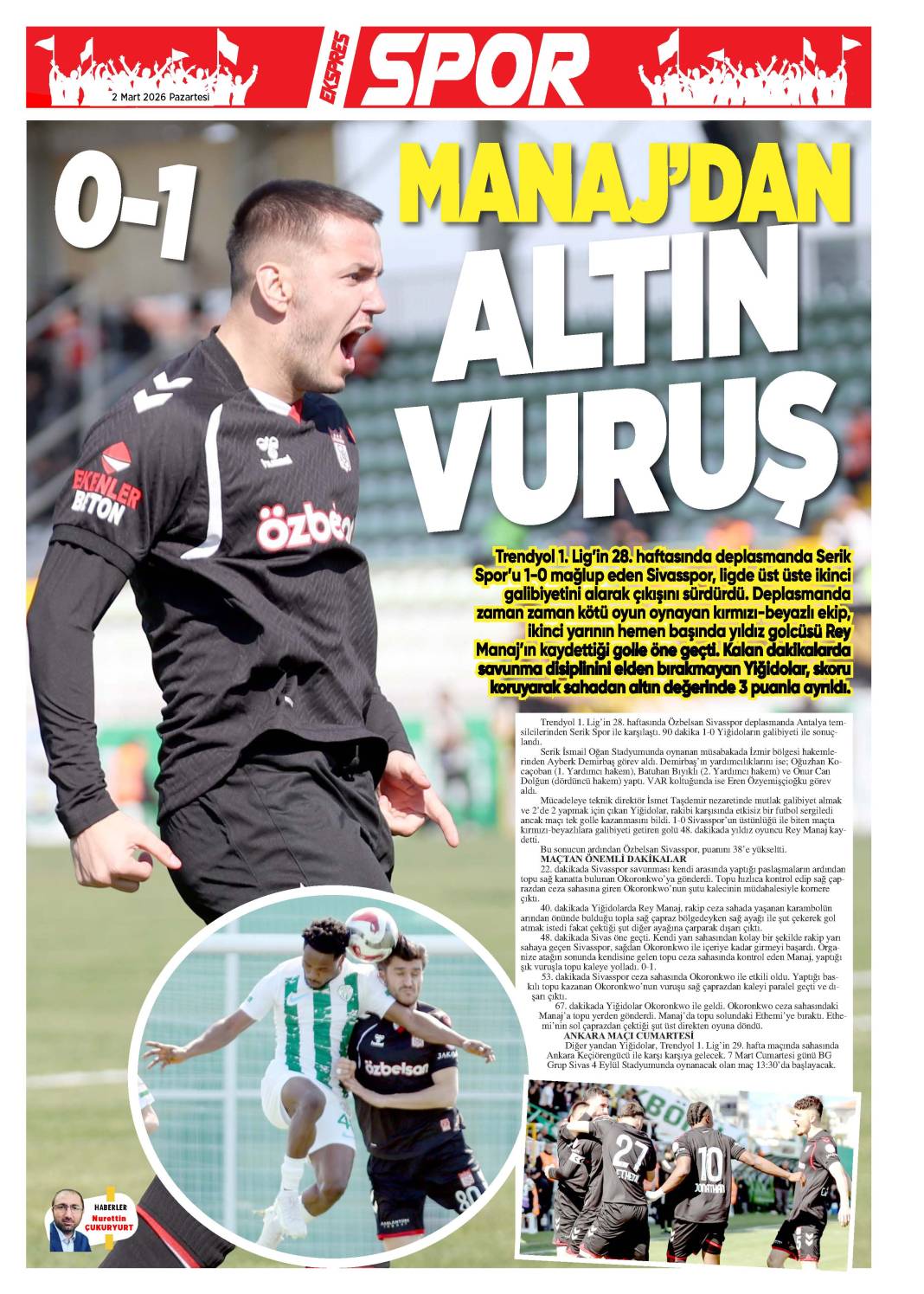 2 Mart tarihli gazetemiz 2