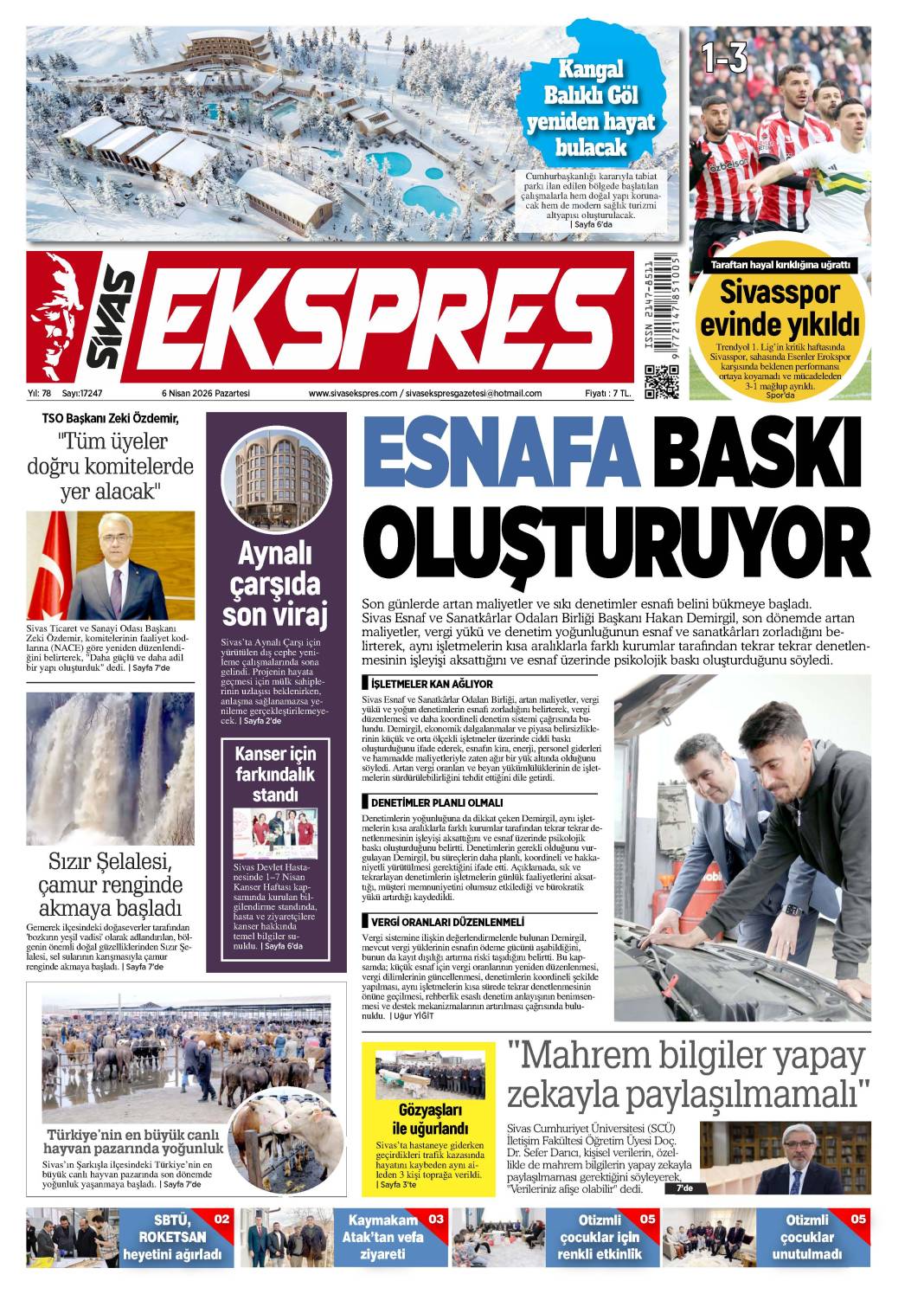 6 Nisan tarihli gazetemiz 1