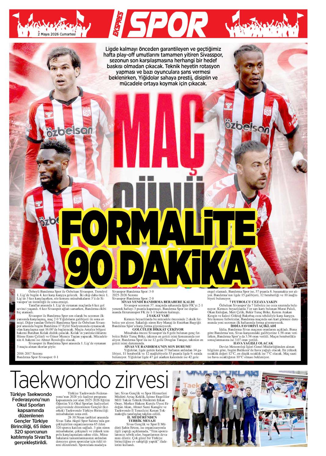 2 Mayıs tarihli gazetemiz 2