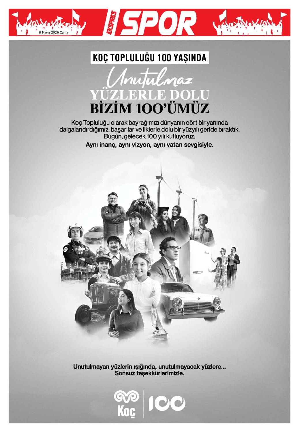 8 Mayıs tarihli gazetemiz 2