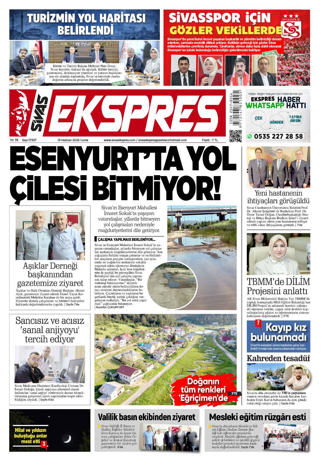 19 Haziran tarihli gazetemiz 1