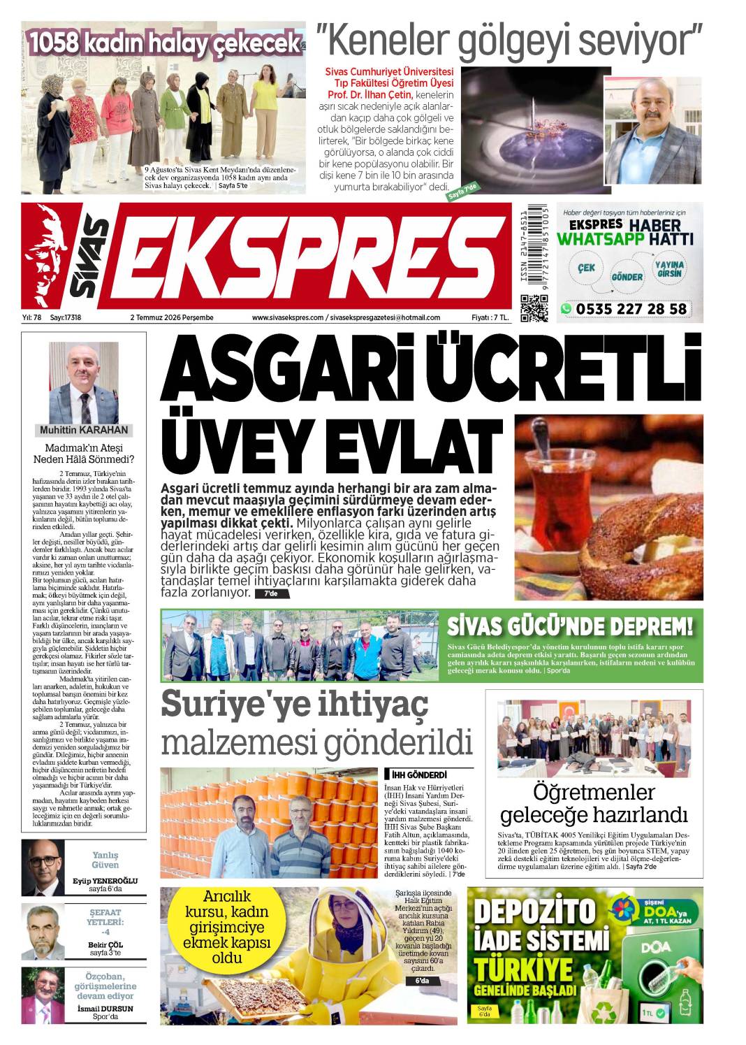 2 Temmuz tarihli gazetemiz 2