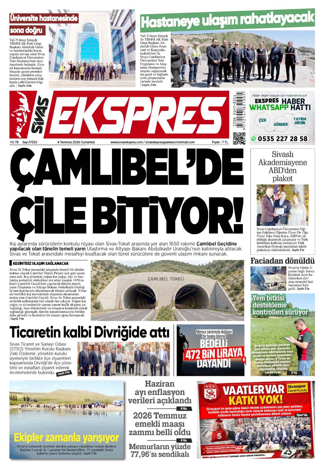 4 Temmuz tarihli gazetemiz 2