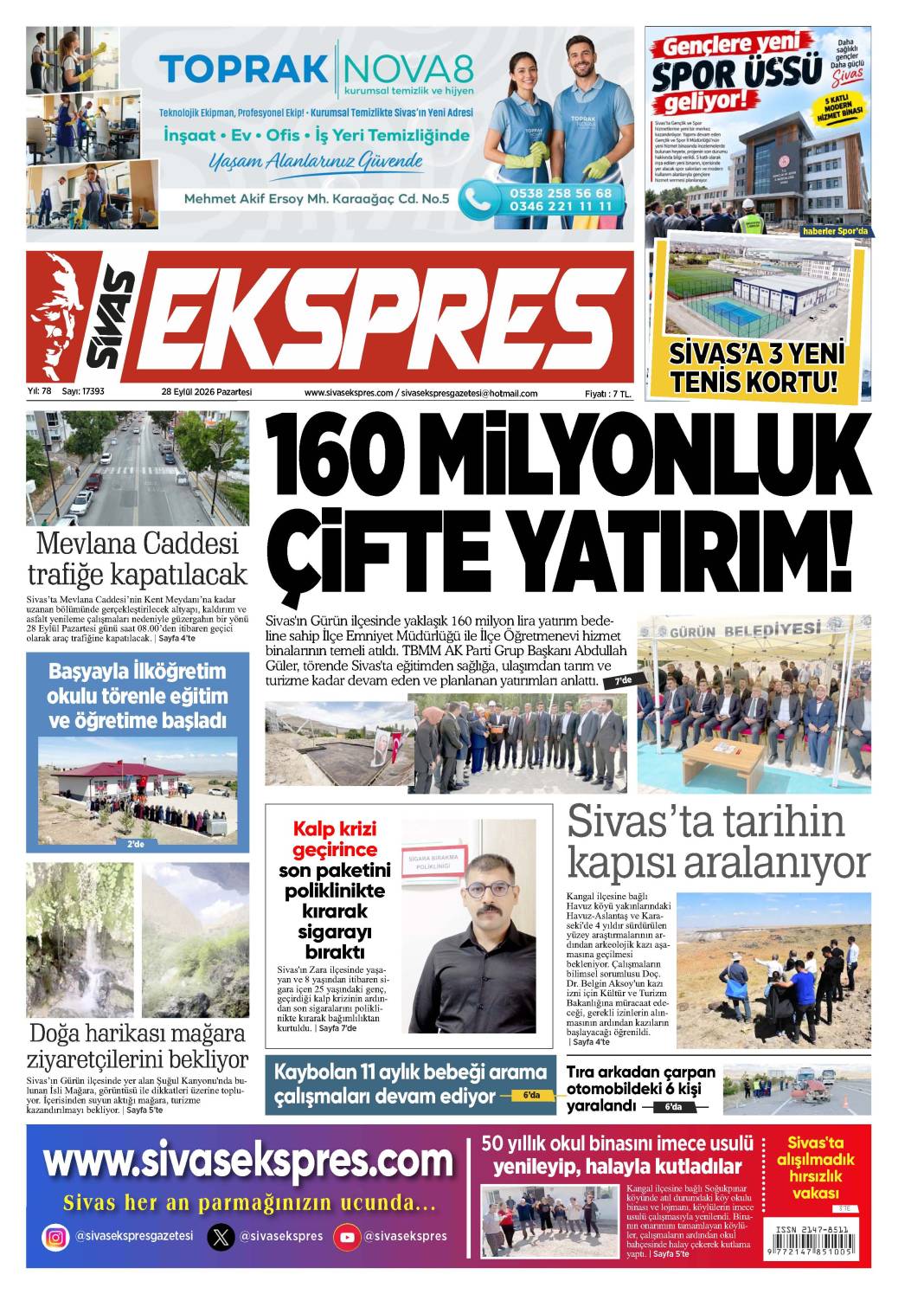 28 Eylül tarihyi gazetemiz 2