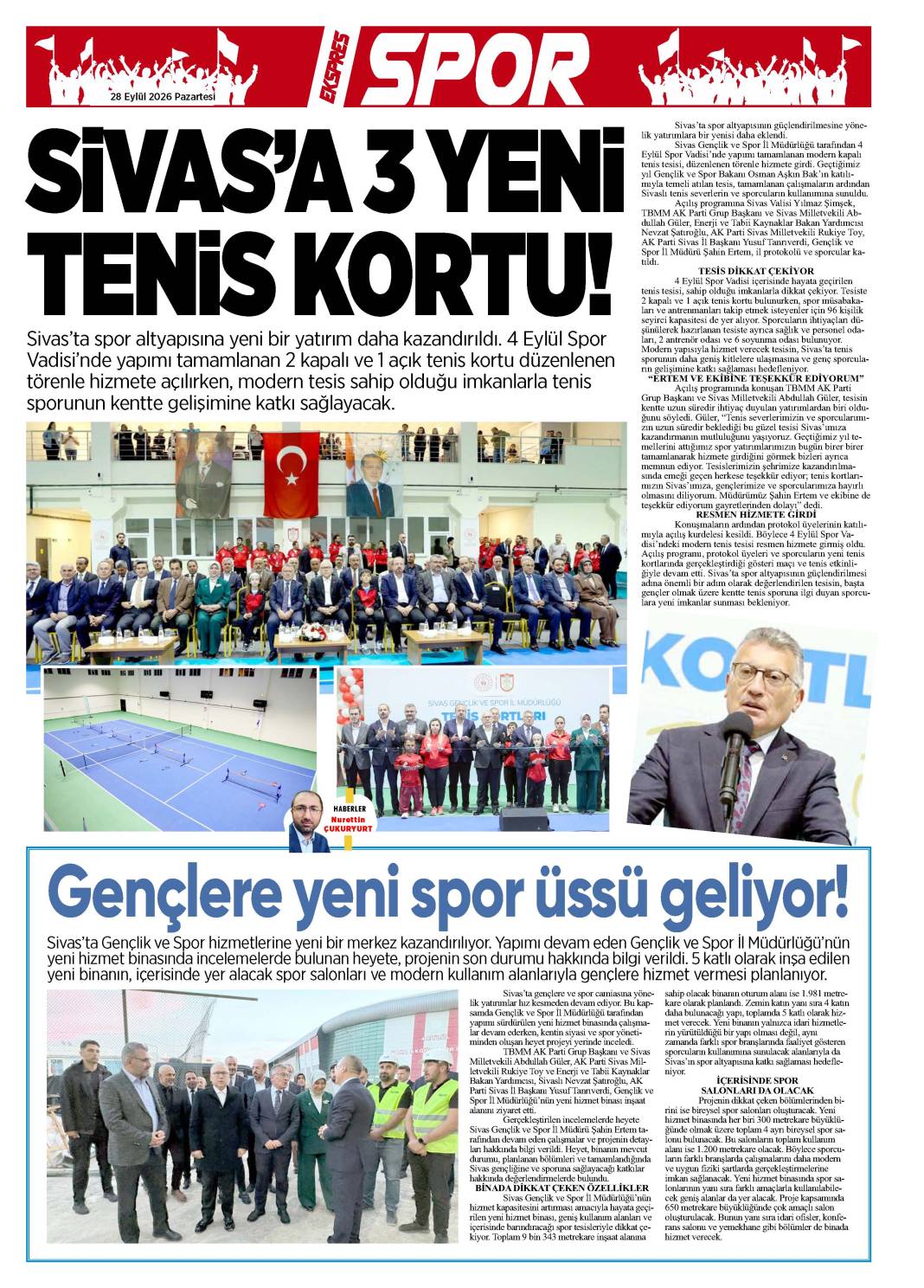 28 Eylül tarihyi gazetemiz 1