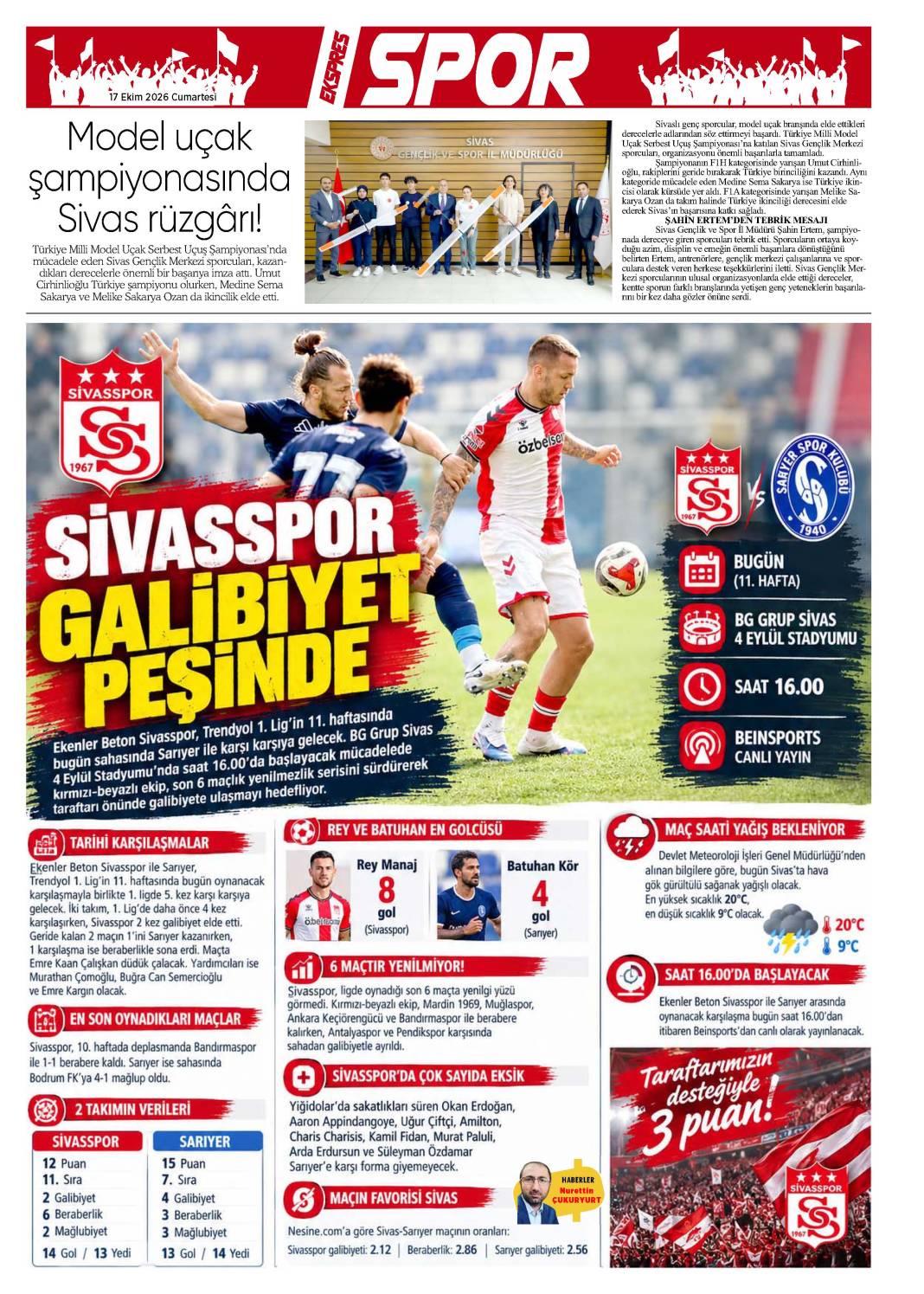 17 Ekim tarihli gazetemiz 1