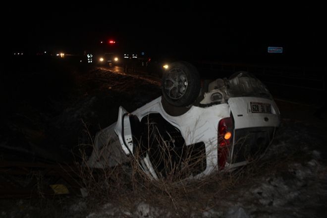 GEMEREKTE KAZA: 4 YARALI