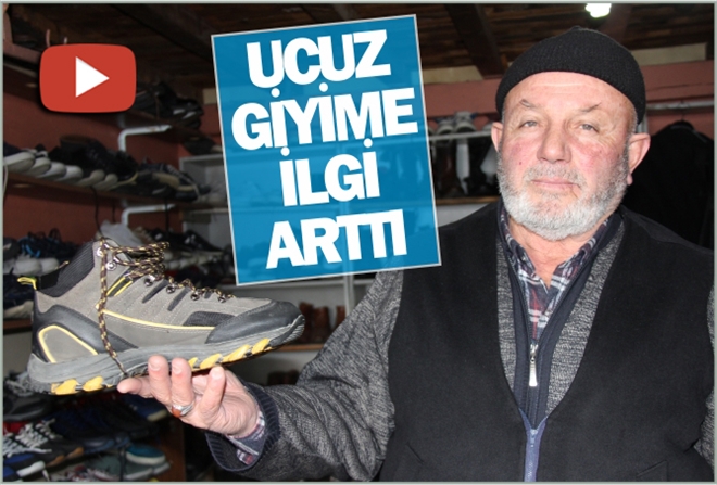 UCUZ GİYİME İLGİ ARTTI - video