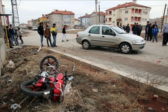 TRAFİK KAZASI : 1 YARALI