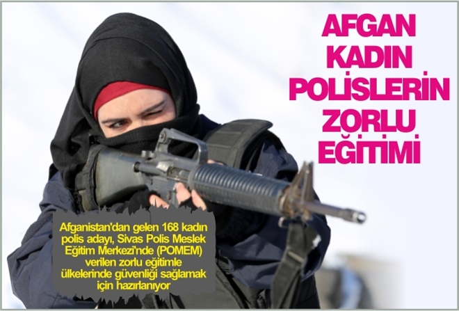 AFGAN KADIN POLİSLERİN ZORLU EĞİTİMİ