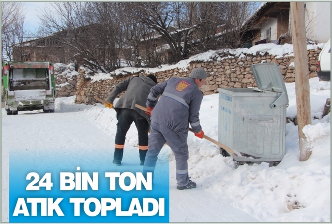 24 BİN TON ATIK TOPLADI
