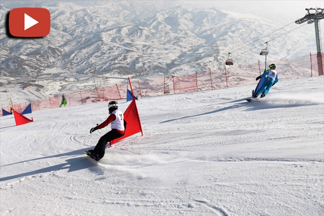 SNOWBOARD YARIŞLARI SİVAS´TA - video