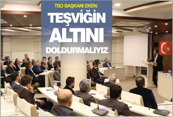 ?TEŞVİĞİN ALTINI DOLDURMALIYIZ?