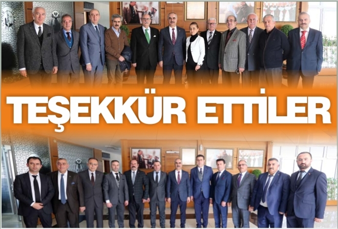 TEŞEKKÜR ETTİLER