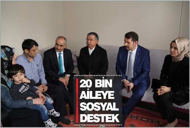 20 BİN AİLEYE SOSYAL DESTEK