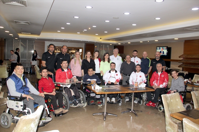 BOCCİA MİLLİ TAKIMI BELEDİYESPOR´A BAŞARILAR DİLEDİ