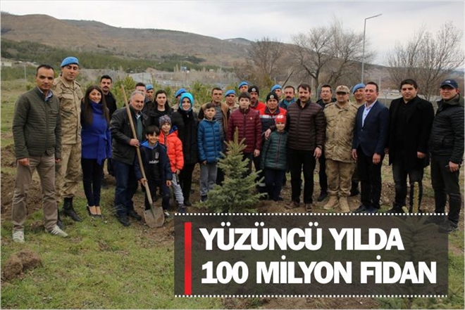 YÜZÜNCÜ YILDA 100 MİLYON FİDAN