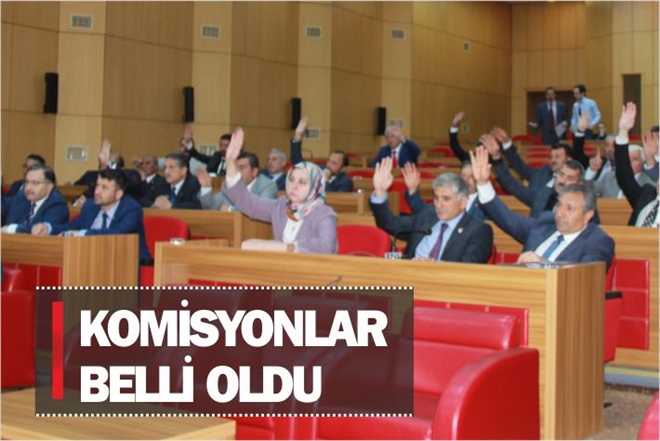 KOMİSYONLAR BELLİ OLDU