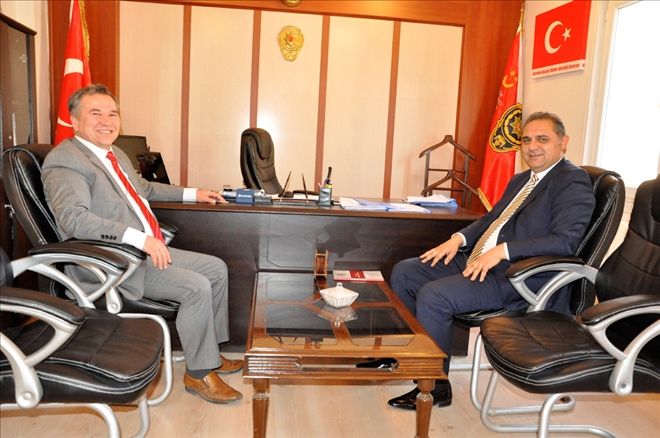 BAŞKAN ÇİFTÇİ´DEN EMNİYET AMİRİ ULUDAĞ´A ZİYARET