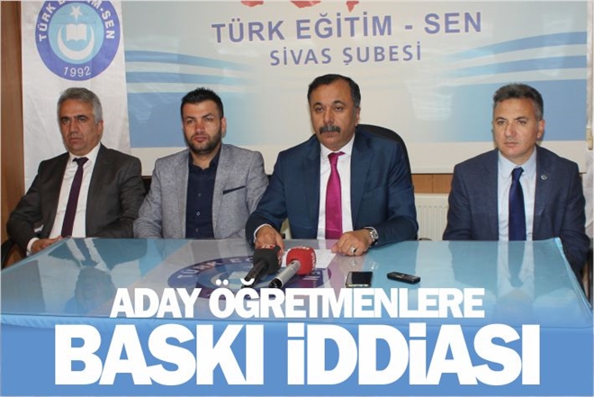 ADAY ÖĞRETMENLERE BASKI İDDİASI