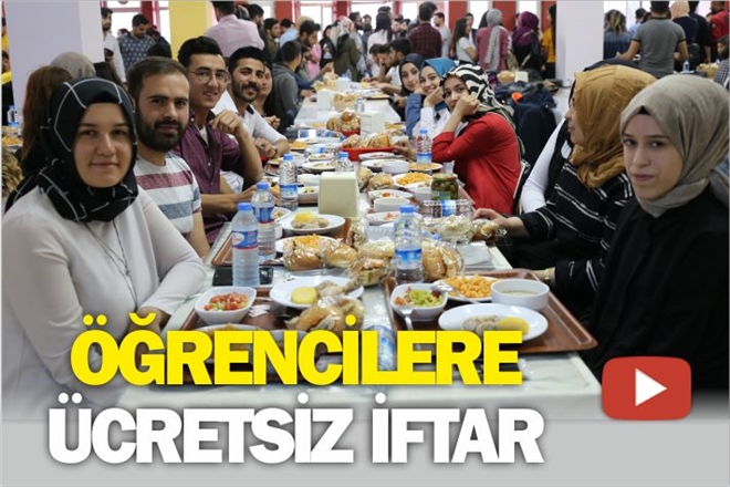 ÖĞRENCİLERE ÜCRETSİZ İFTAR