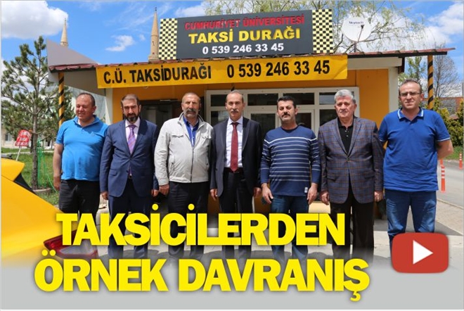 TAKSİCİLERDEN ÖRNEK DAVRANIŞ