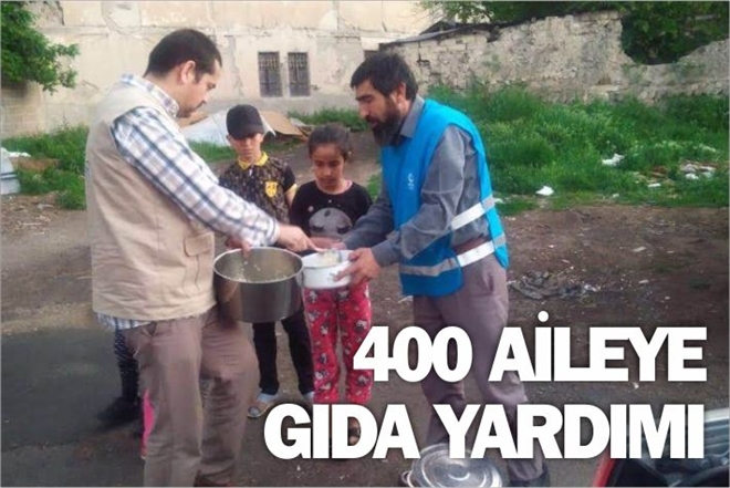 400 AİLEYE GIDA YARDIMI
