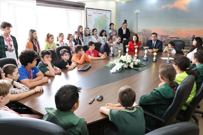 SAVAŞÇI DERECELİ SPORCULARI KUTLADI