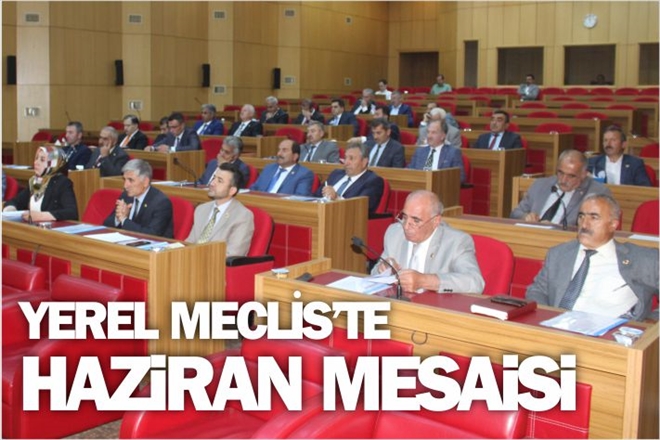 YEREL MECLİSTE HAZİRAN AYI TOPLANTILARI BAŞLADI