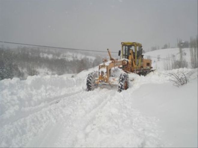 MART KARI 11 KÖY YOLUNU KAPATTI