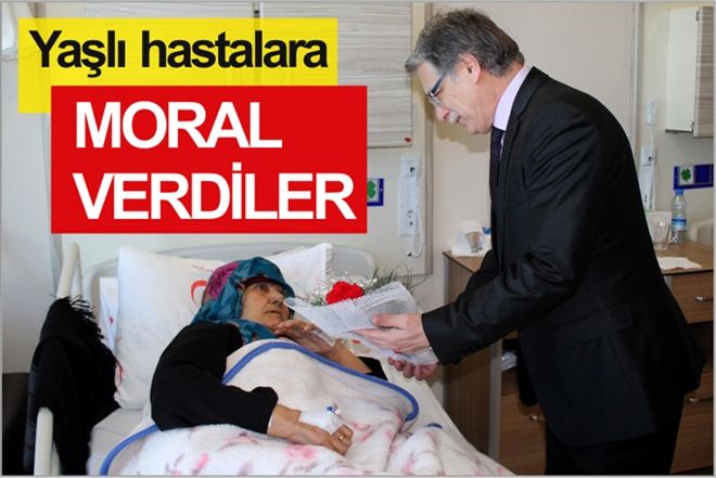 YAŞLI HASTALARA MORAL VERDİLER