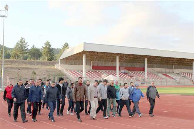 İL PROTOKOLÜNÜN SPOR AŞKI