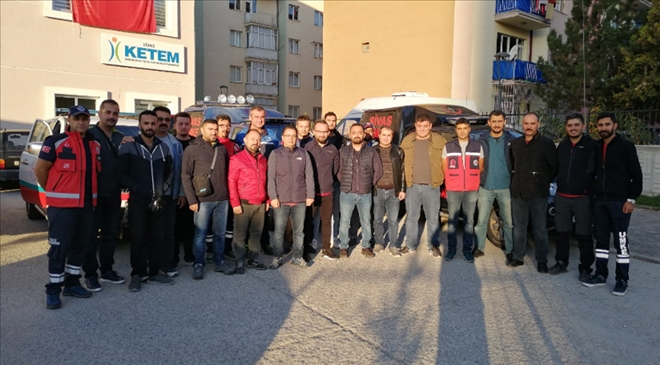 40 SAĞLIK PERSONELİ SINIRA GİTTİ